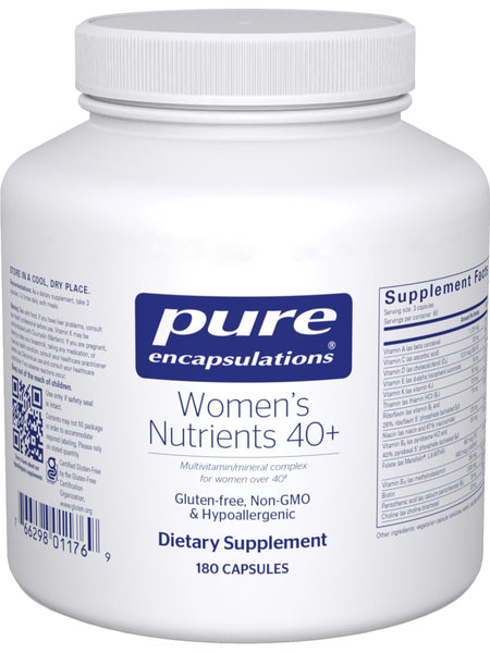 Pure Encapsulations, Women's Nutrients 40+, 180 vcaps