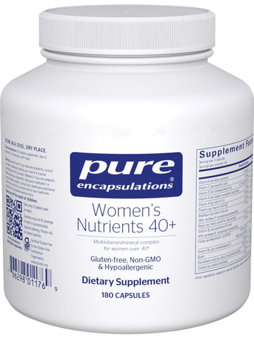 Pure Encapsulations, Women's Nutrients 40+, 180 vcaps