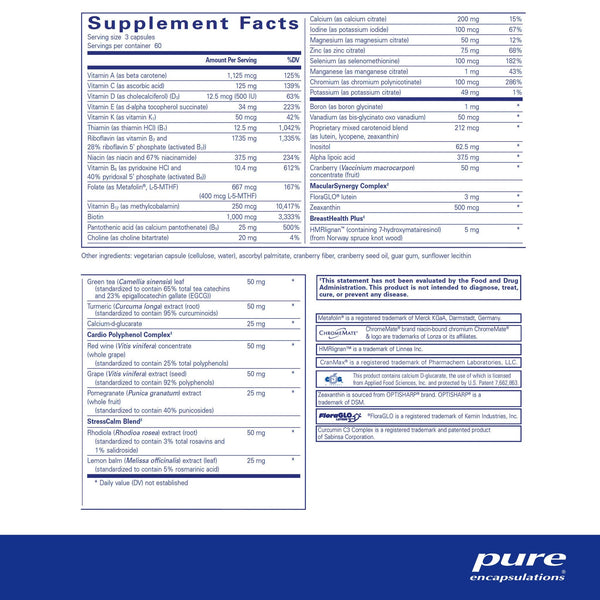 Pure Encapsulations, Women’s Nutrients 40+, 180 Capsules