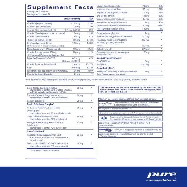 Pure Encapsulations, Women’s Nutrients 40+, 180 Capsules