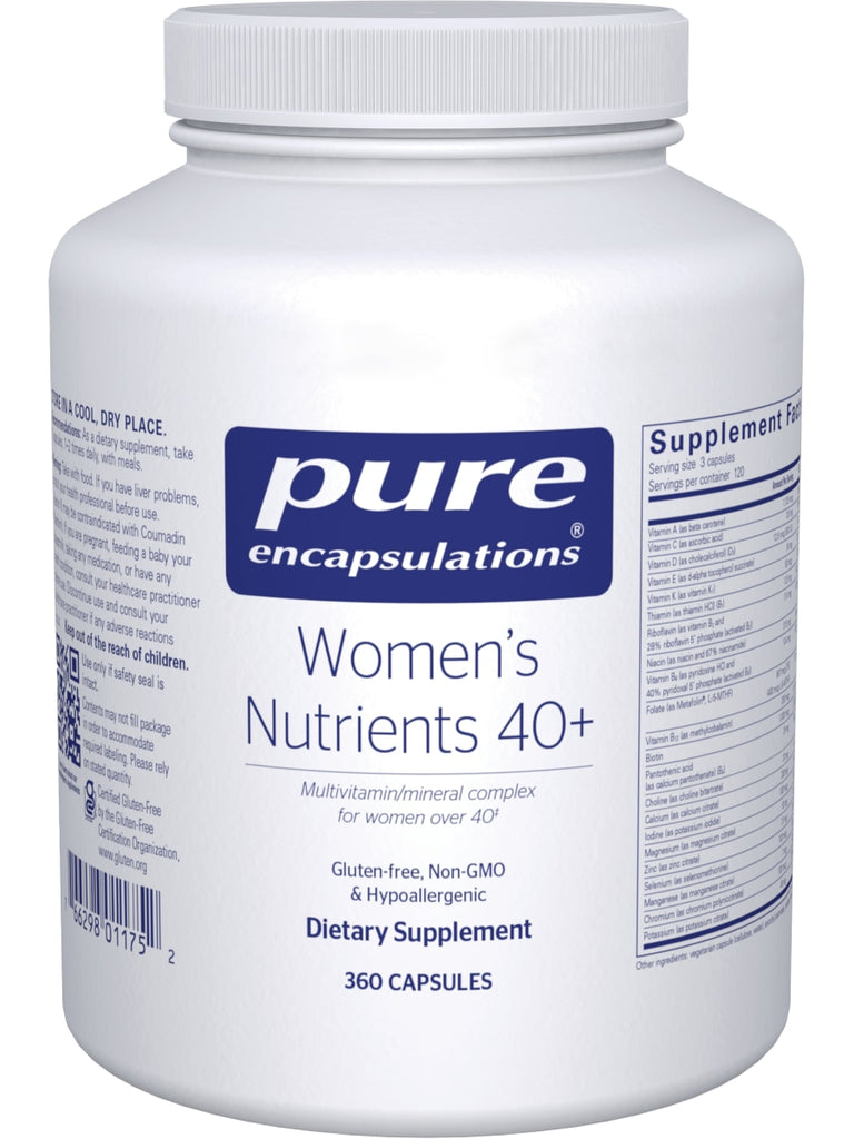 Pure Encapsulations, Women's Nutrients 40+, 360 vcaps