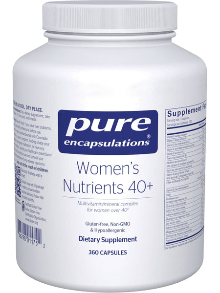Pure Encapsulations, Women's Nutrients 40+, 360 vcaps