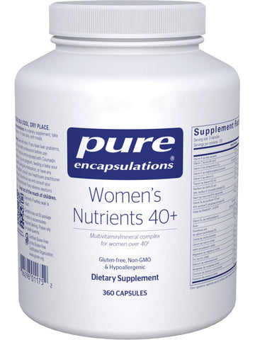 Pure Encapsulations, Women's Nutrients 40+, 360 vcaps
