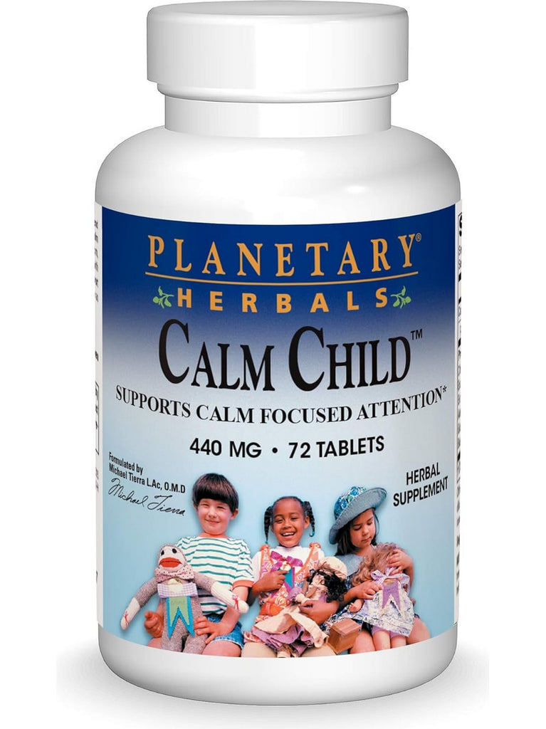 Planetary Herbals, Calm Child™ 440 mg, 72 Tablets