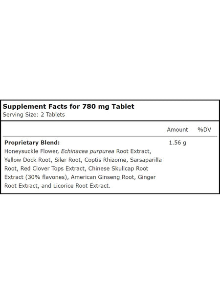 Planetary Herbals, Red Clover Cleanser™ 780 mg, 72 Tablets