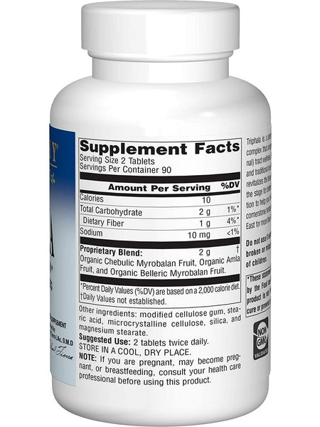 Planetary Herbals, Triphala 1000 mg, 180 Tablets