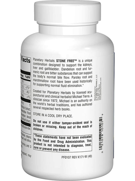 Planetary Herbals, Stone Free® 820 mg, 180 Tablets