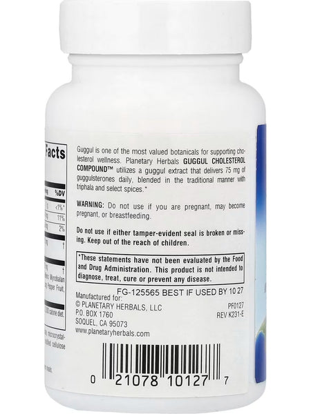 Planetary Herbals, Guggul Cholesterol Compound, 375 mg, 42 Tablets