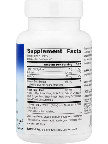 Planetary Herbals, Guggul Cholesterol Compound, 375 mg, 90 Tablets