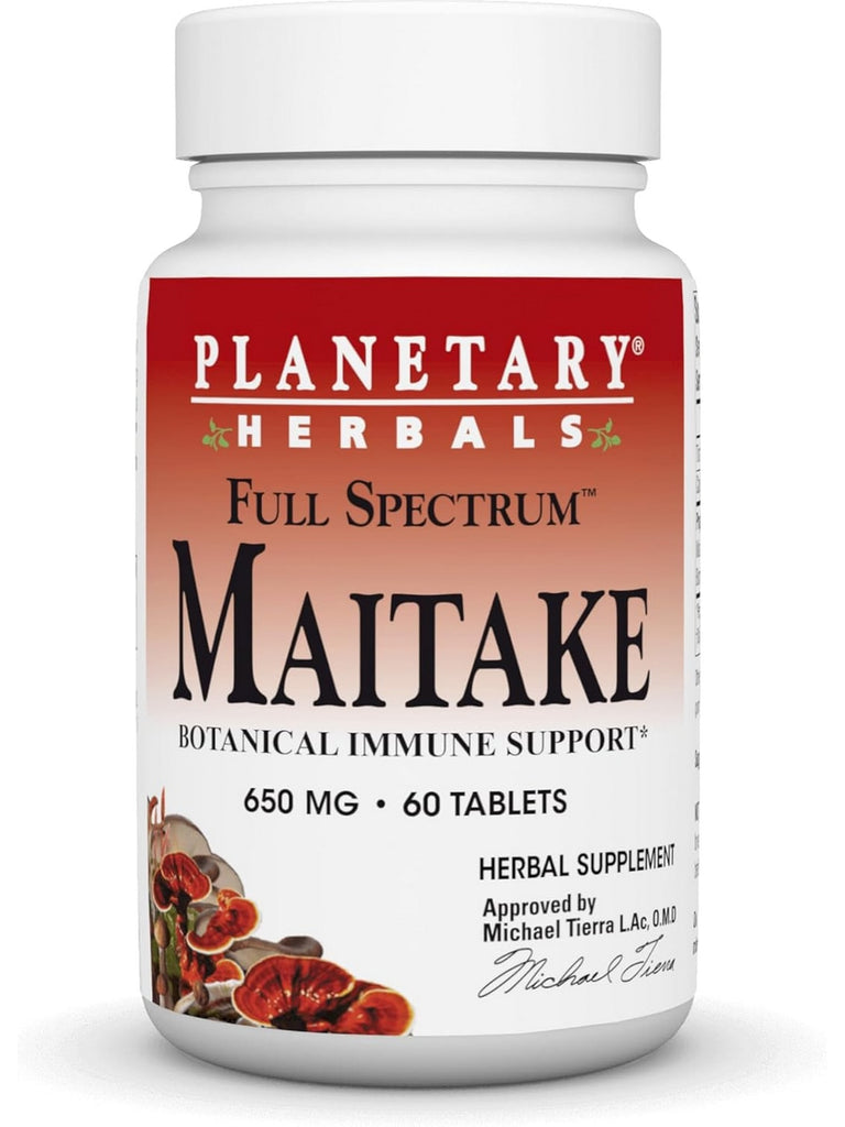Planetary Herbals, Full Spectrum Maitake, 650 mg, 60 ct