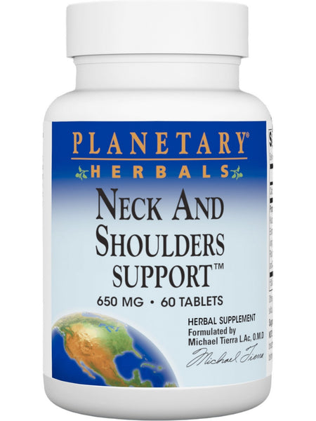 Planetary Herbals, Neck and Shoulders Support™ 650 mg, 60 Tablets