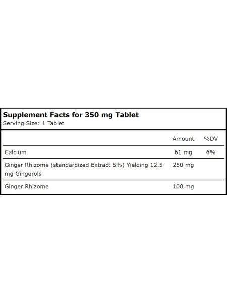 Planetary Herbals, Ginger Extract, Full Spectrum™ 350 mg, 60 Tablets