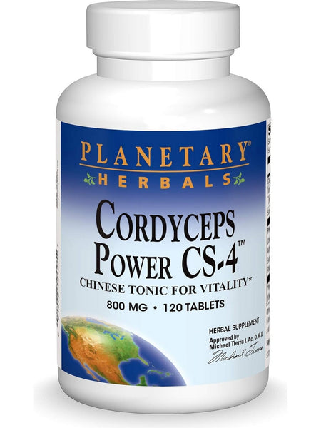 Planetary Herbals, Cordyceps Power CS-4™ 800 mg, 120 Tablets