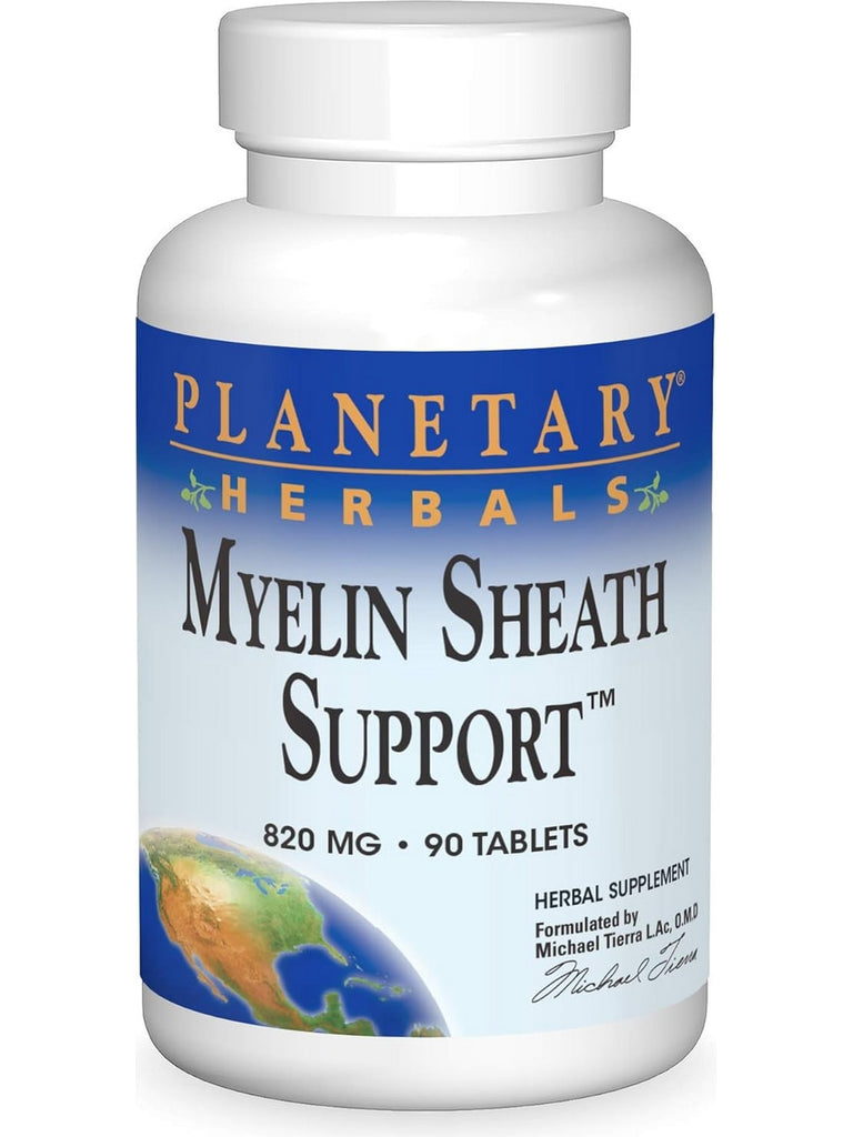 Planetary Herbals, Myelin Sheath Support™ 820 mg, 90 Tablets