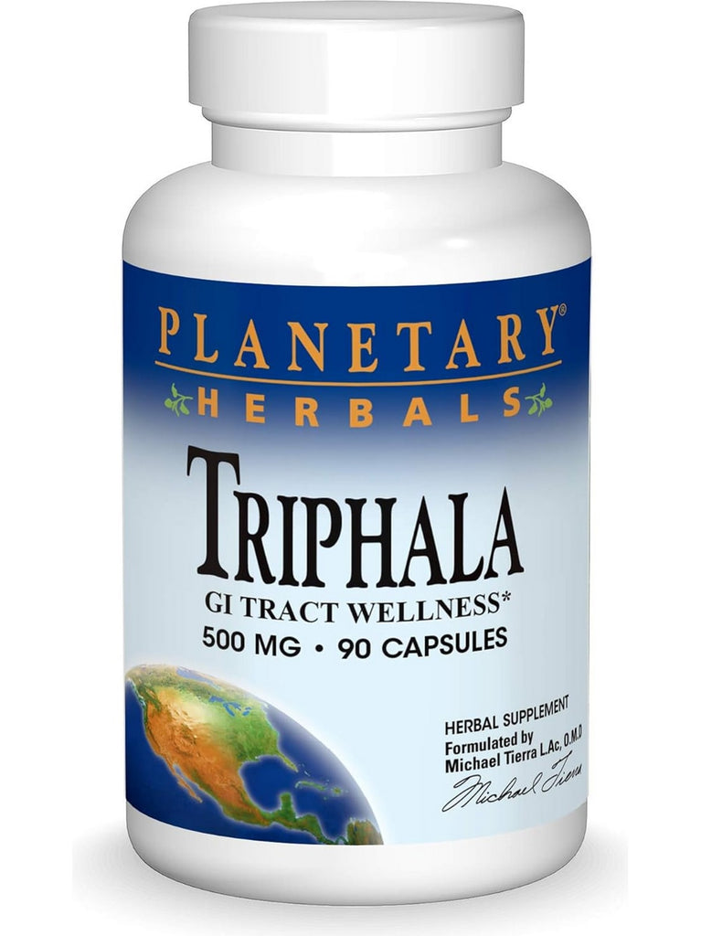 Planetary Herbals, Triphala 500 mg, 90 Capsule