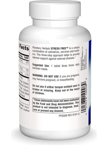 Planetary Herbals, Stress Free Calming Formula, 180 ct