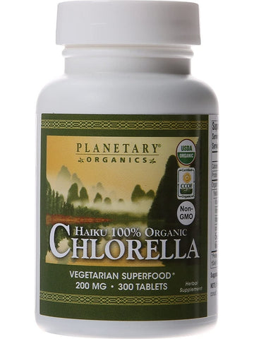 Planetary Herbals, Haiku™ Organic Chlorella 200 mg, 300 Tablets