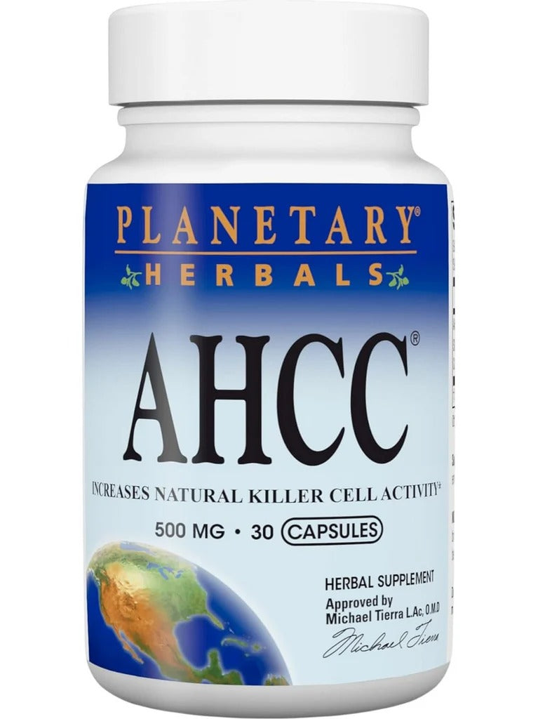 Planetary Herbals, AHCC, 500 mg, 30 Capsules