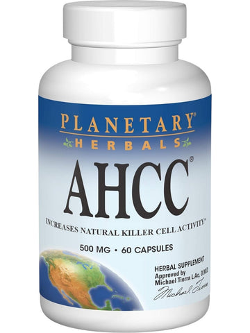 Planetary Herbals, AHCC, 500 mg, 60 Capsules