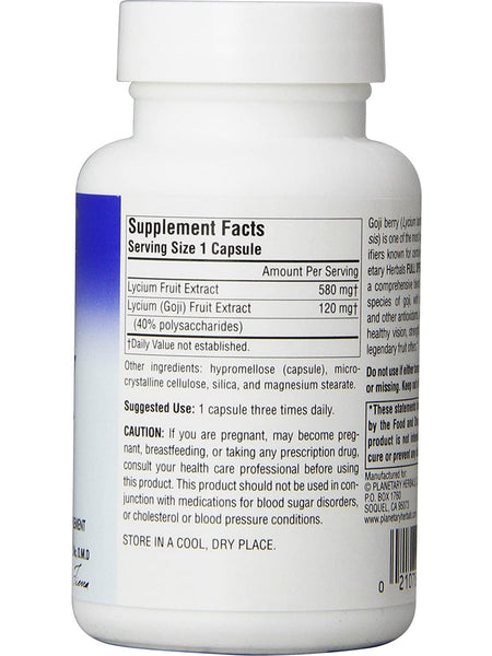 Planetary Herbals, Goji Berry, Full Spectrum™ 700 mg, 45 Vegetarian Capsules