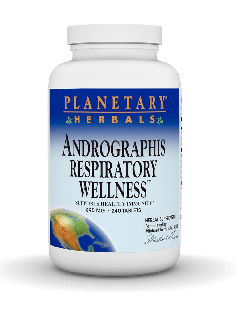 Planetary Herbals, Andrographis Respiratory Wellness™ 895 mg, 240 Tablets