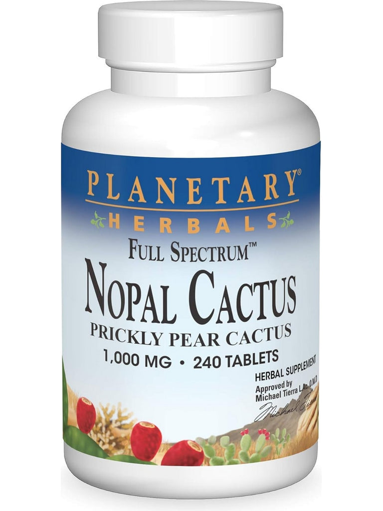 Planetary Herbals, Nopal Cactus, Full Spectrum™ 1000 mg, 240 Tablets