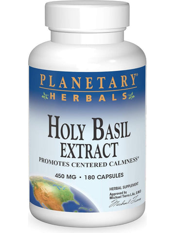 Planetary Herbals, Holy Basil Extract 450 mg, 180 Capsules