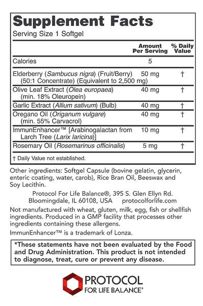 Protocol For Life Balance, A Biotic, 60 Softgels