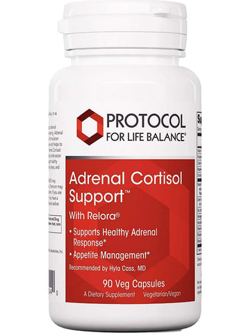 Protocol For Life Balance, Adrenal Cortisol Support with Relora, 90 Veg Capsules
