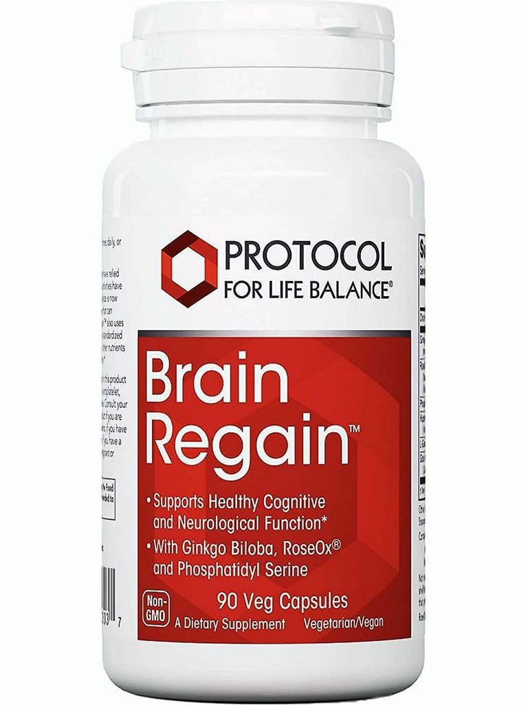 Protocol For Life Balance, Brain Regain, 90 Veg Capsules