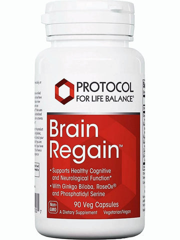 Protocol For Life Balance, Brain Regain, 90 Veg Capsules