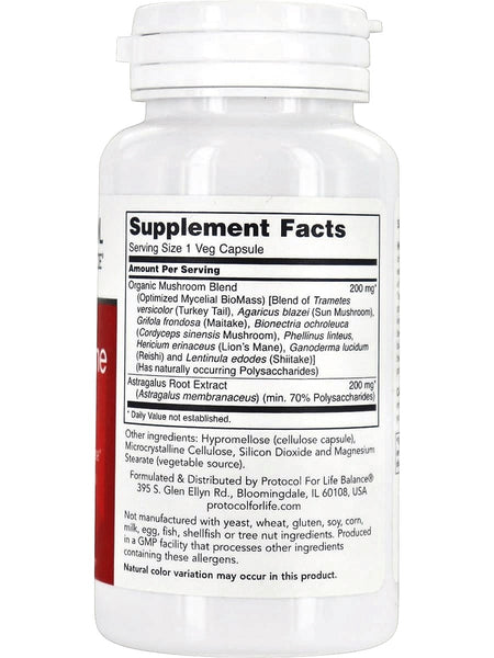 Protocol For Life Balance, Mycel Immune Plus, 90 Veg Capsules