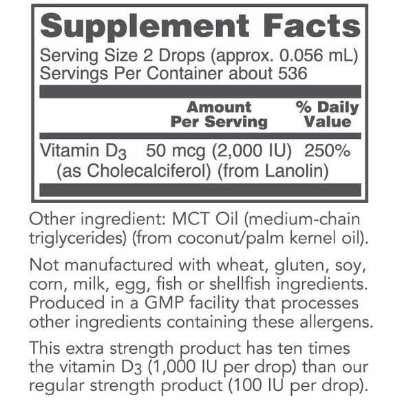 Protocol For Life Balance, Liquid Vitamin D-3, 2000 IU, 1 fl oz (30 mL)