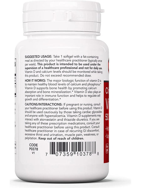 Protocol For Life Balance, Vitamin D3, Clinical Potency, 50,000 IU, 50 Softgels