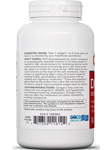 Protocol For Life Balance, DHA-500, 120 Softgels
