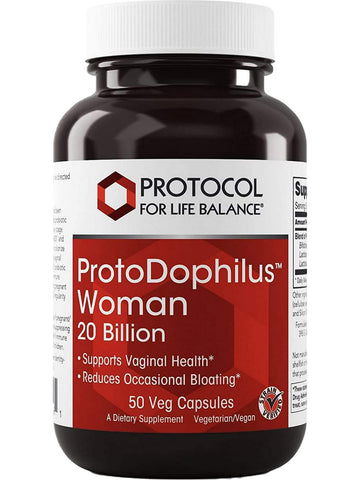 Protocol For Life Balance, ProtoDophilus Woman, 50 Veg Capsules