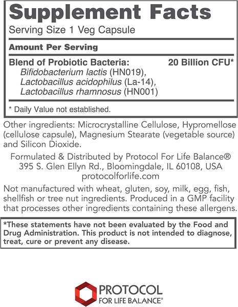 Protocol For Life Balance, ProtoDophilus Woman, 50 Veg Capsules