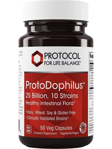 Protocol For Life Balance, ProtoDophilus, 25 Billion, 10 Strains, 50 Veg Capsules