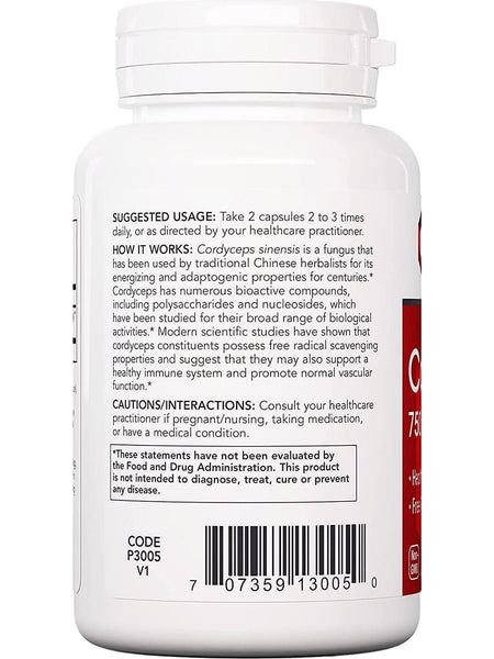Protocol For Life Balance, Cordyceps, 750 mg, 90 Veg Capsules