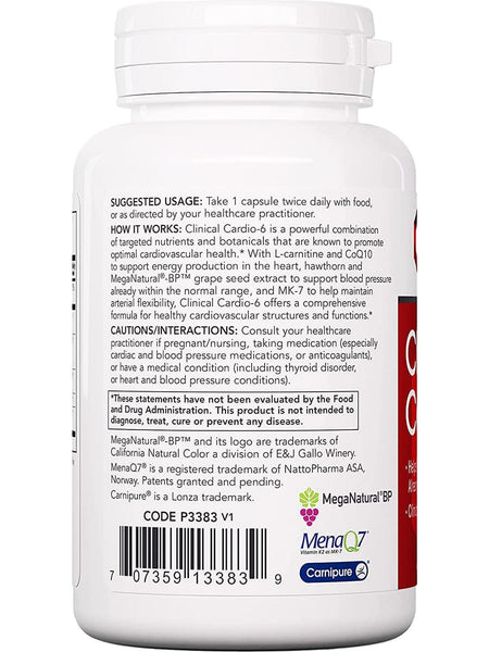 Protocol For Life Balance, Clinical Cardio-6, 90 Veg Capsules