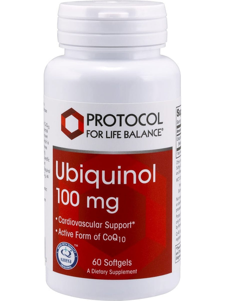 Protocol For Life Balance, Ubiquinol, 100 mg, 60 Softgels