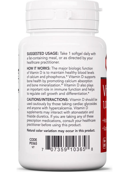 Protocol For Life Balance, Vitamin D3, 1,000 IU, 120 Softgels