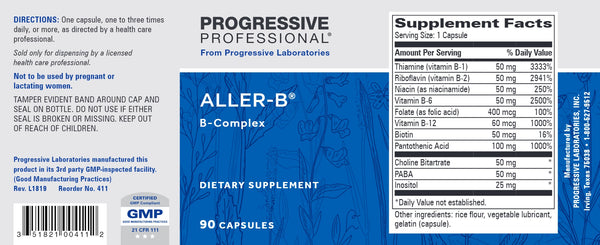 Progressive Labs, Aller-B, 90 Capsules