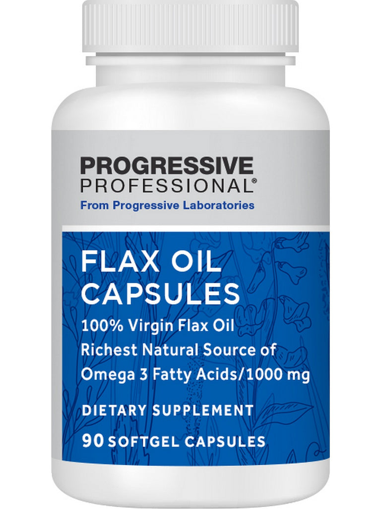 Progressive Labs, Flax Oil Capsules, 1000 mg, 90 Softgel Capsules