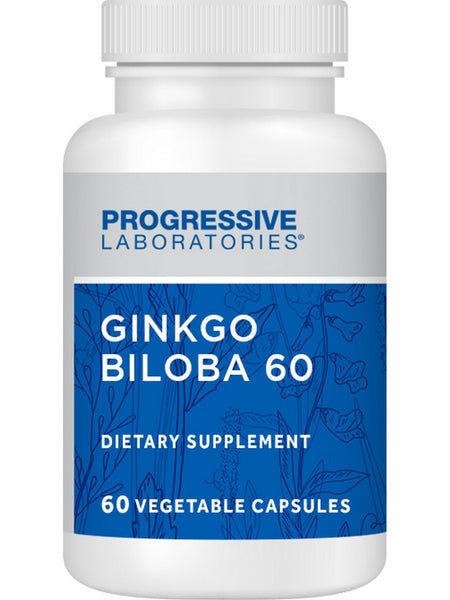 Progressive Labs, Ginkgo Biloba 60, 60 Vegetable Capsules