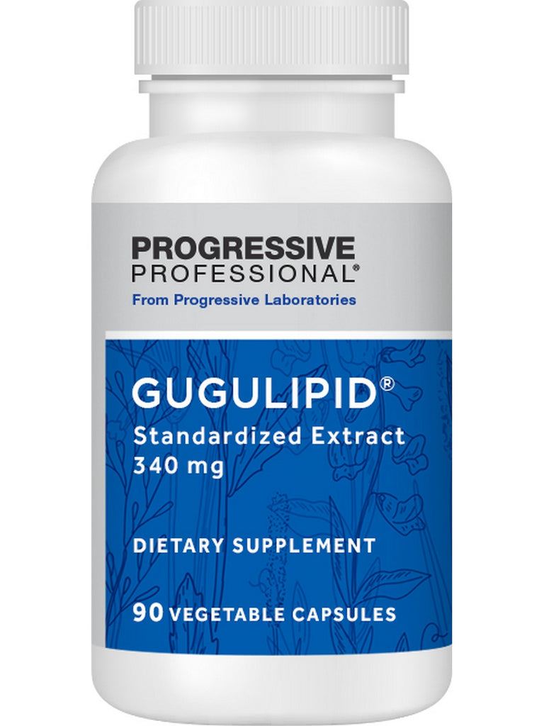 Progressive Labs, Gugulipid, 340 mg, 90 Vegetable Capsules