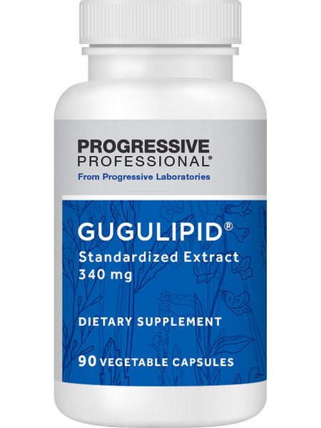 Progressive Labs, Gugulipid, 340 mg, 90 Vegetable Capsules