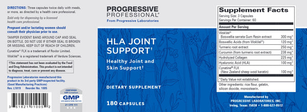 Progressive Labs, HLA Joint Support, 180 Capsules