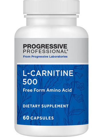 Progressive Labs, L-Carnitine 500, 60 Capsules