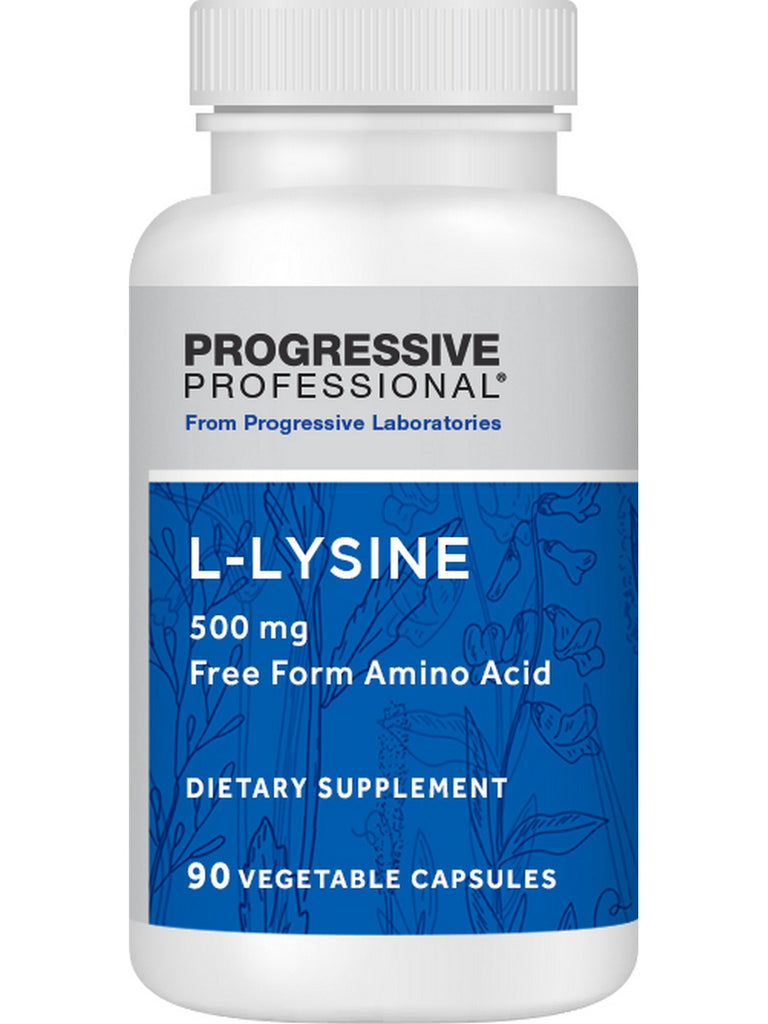 Progressive Labs, L-Lysine, 500 mg, 90 Vegetable Capsules